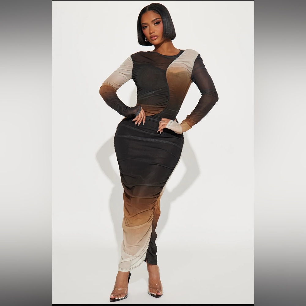 Sonia Mesh Maxi Dress (XL)